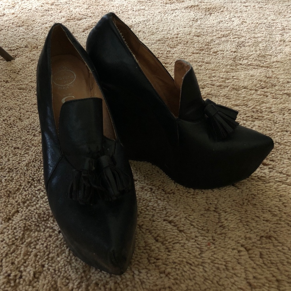 Jeffery Campbell wedge platform loafer!